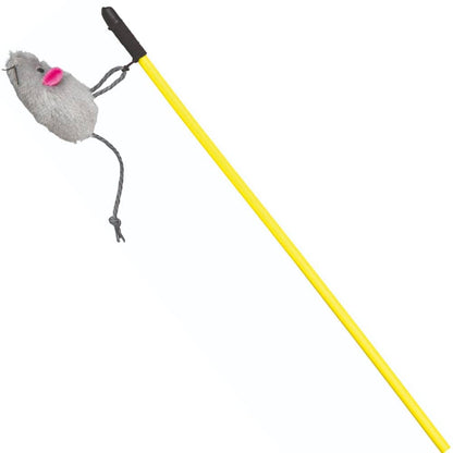 Trixie Playing Rod with Plush Mouse Toy for Cats (Assorted)
