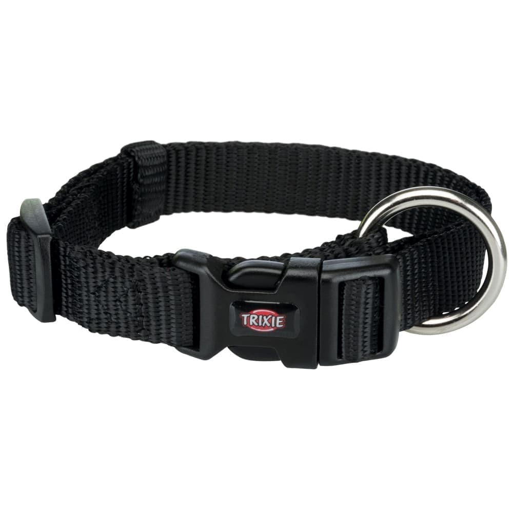 Trixie Premium Collar for Dogs (Jet Black)