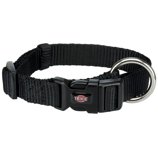 Trixie Premium Collar for Dogs (Jet Black)