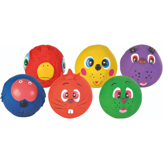 Trixie Animal Faces Latex Ball Toy for Dogs (Assorted)