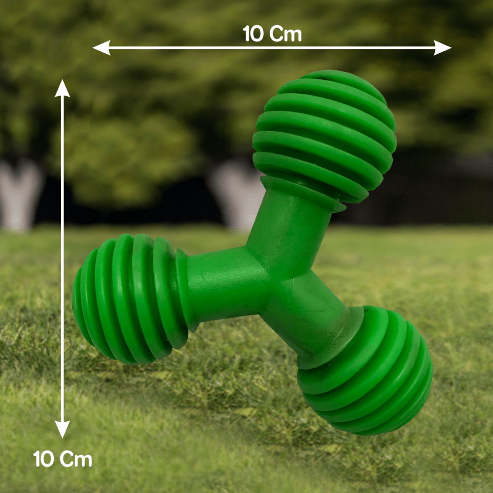 Drools Non Toxic Rubber Trio Bolt Toy for Dogs