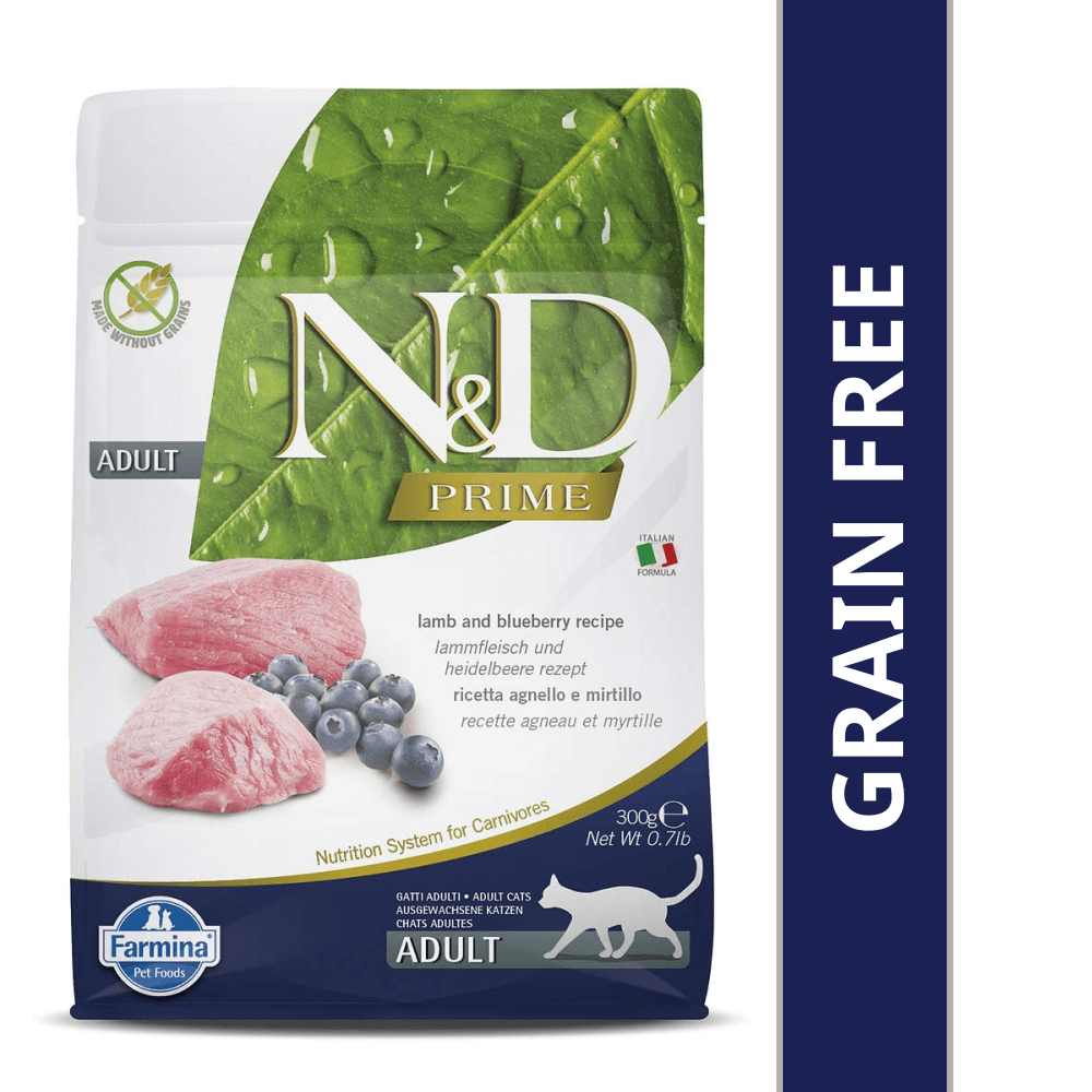 Farmina N&D Prime Lamb & Blueberry Grain Free Adult Dry Cat Food
