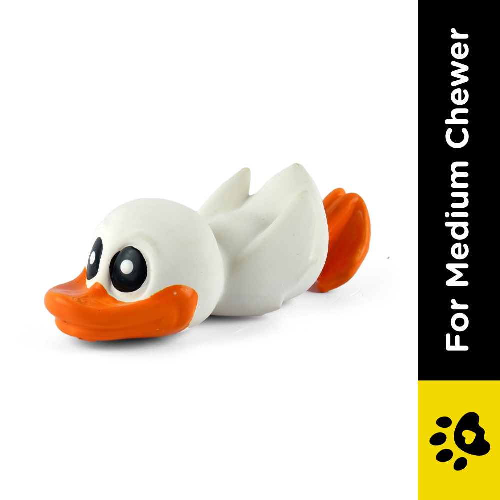 Trixie Duck Latex Toy for Dogs (White)