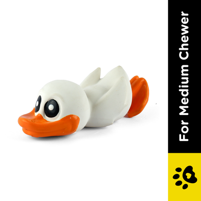 Trixie Duck Latex Toy for Dogs (White)