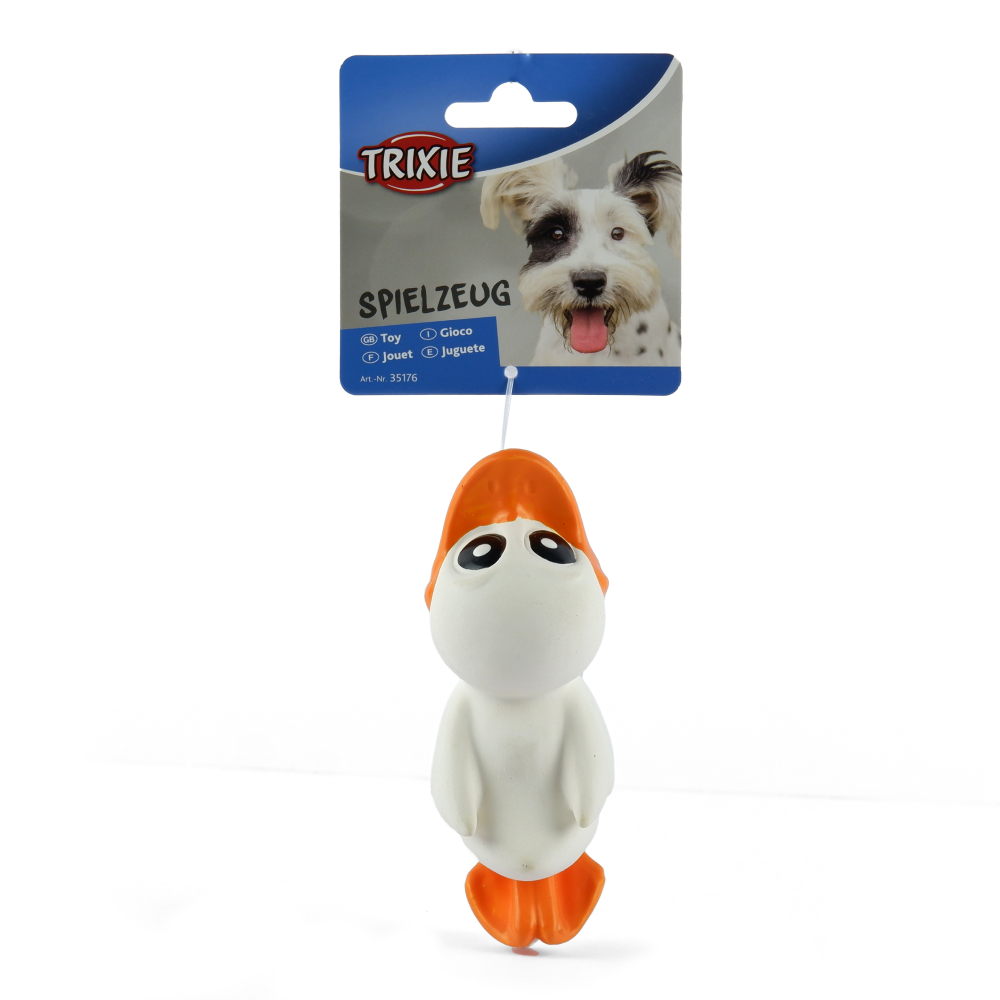 Trixie Duck Latex Toy for Dogs (White)