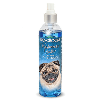 Bio Groom Waterless Bath Shampoo Spray and Sure Clot Fast Acting Styptic Powder for Dogs Combo