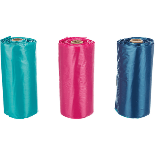 Trixie Poop Bags with Handles for Dogs (3 Rolls Assorted)