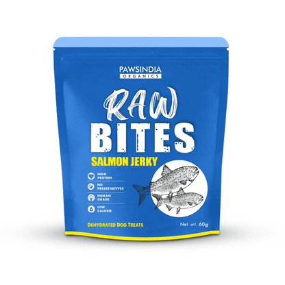 Pawsindia Organics Raw Bites Salmon Jerky Dog Treats