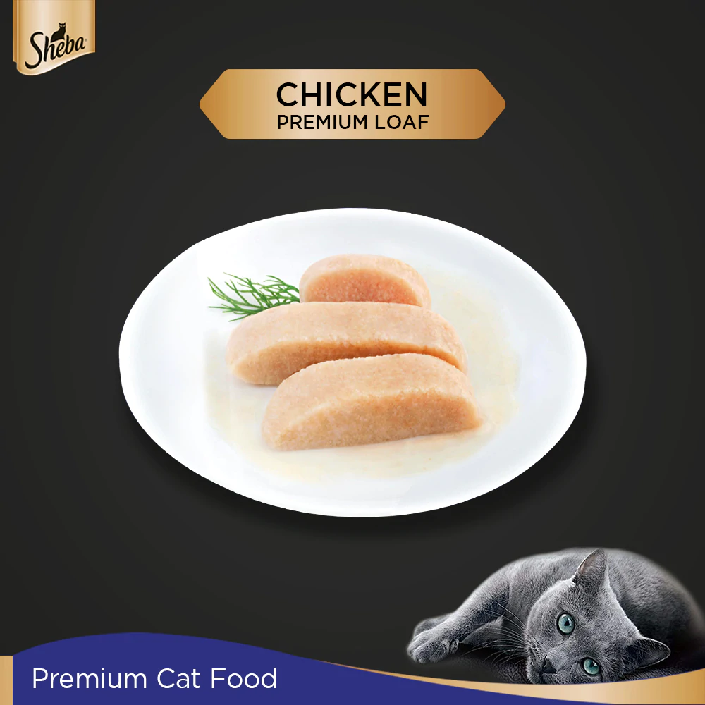 Sheba Chicken Loaf Rich Premium Adult Fine Cat Wet Food