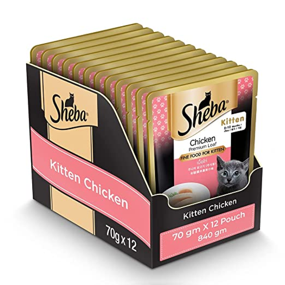 Sheba Chicken Loaf Rich Premium Kitten (2-12 Months) Fine Cat Wet Food
