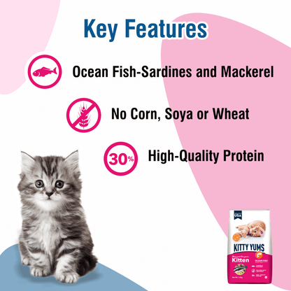 Kitty Yums Ocean Fish Kitten 3Kg
