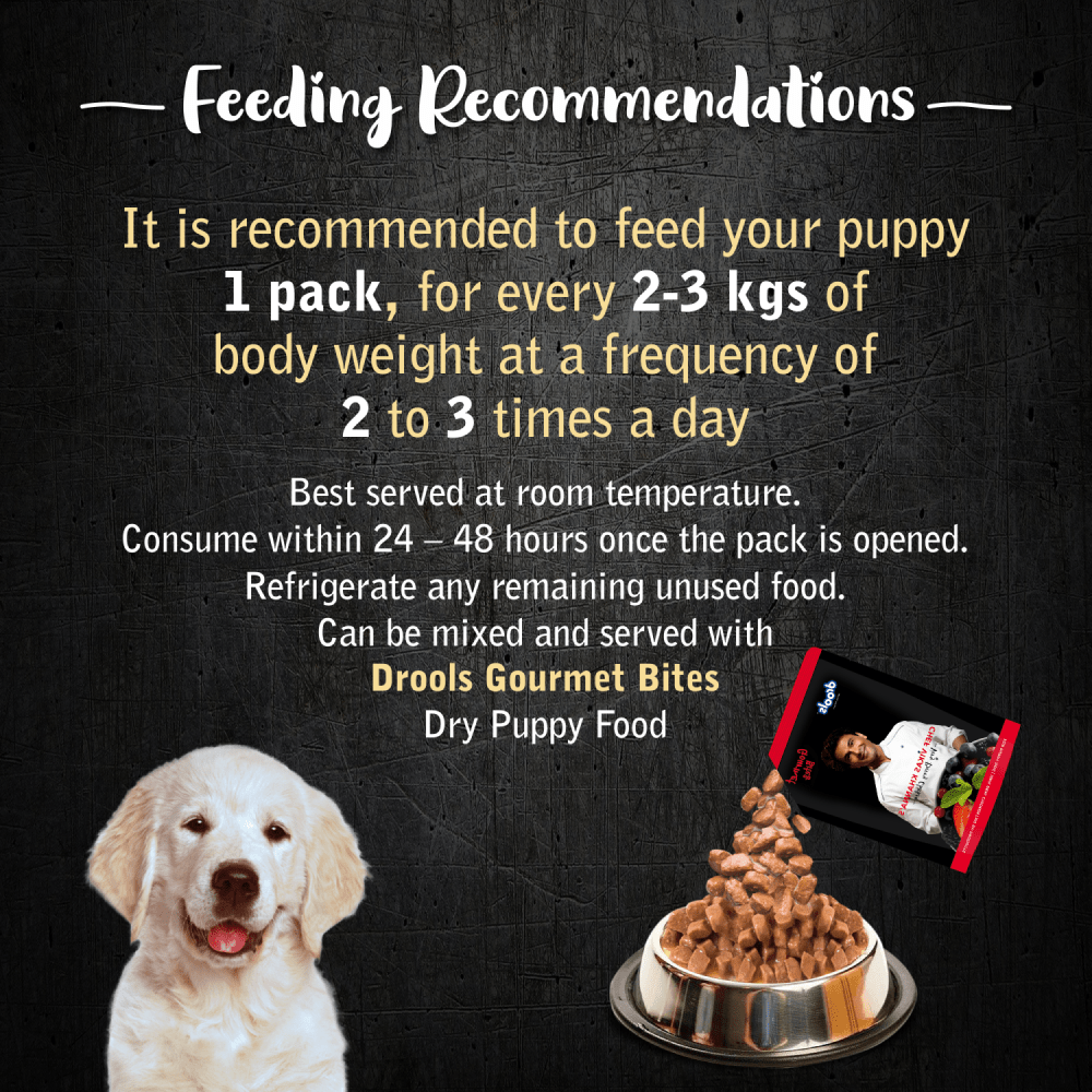 Drools Gourmet Bites Vikas Khanna Recipe Very Berry Chicken Puppy Wet Food