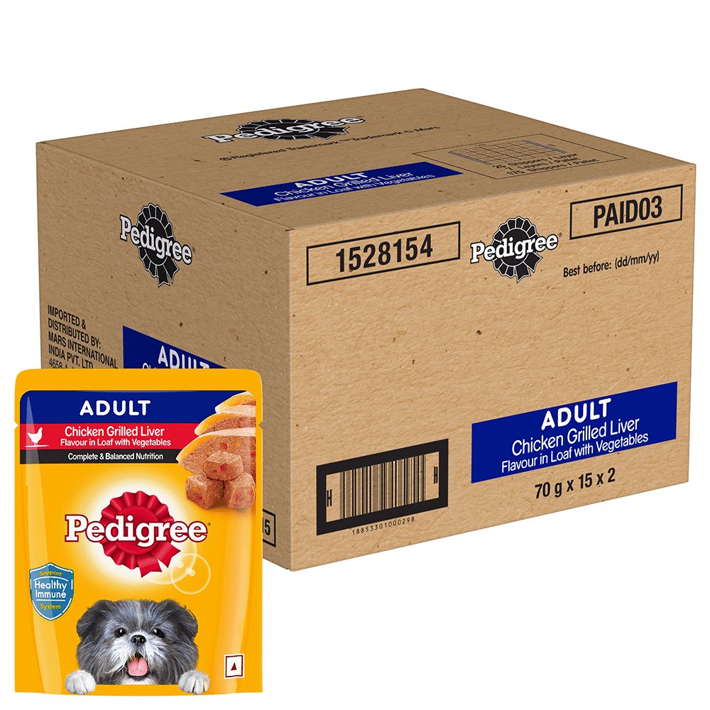 Pedigree Chicken Grilled Liver in Loaf with Vegetables Adult Dog Wet Food
