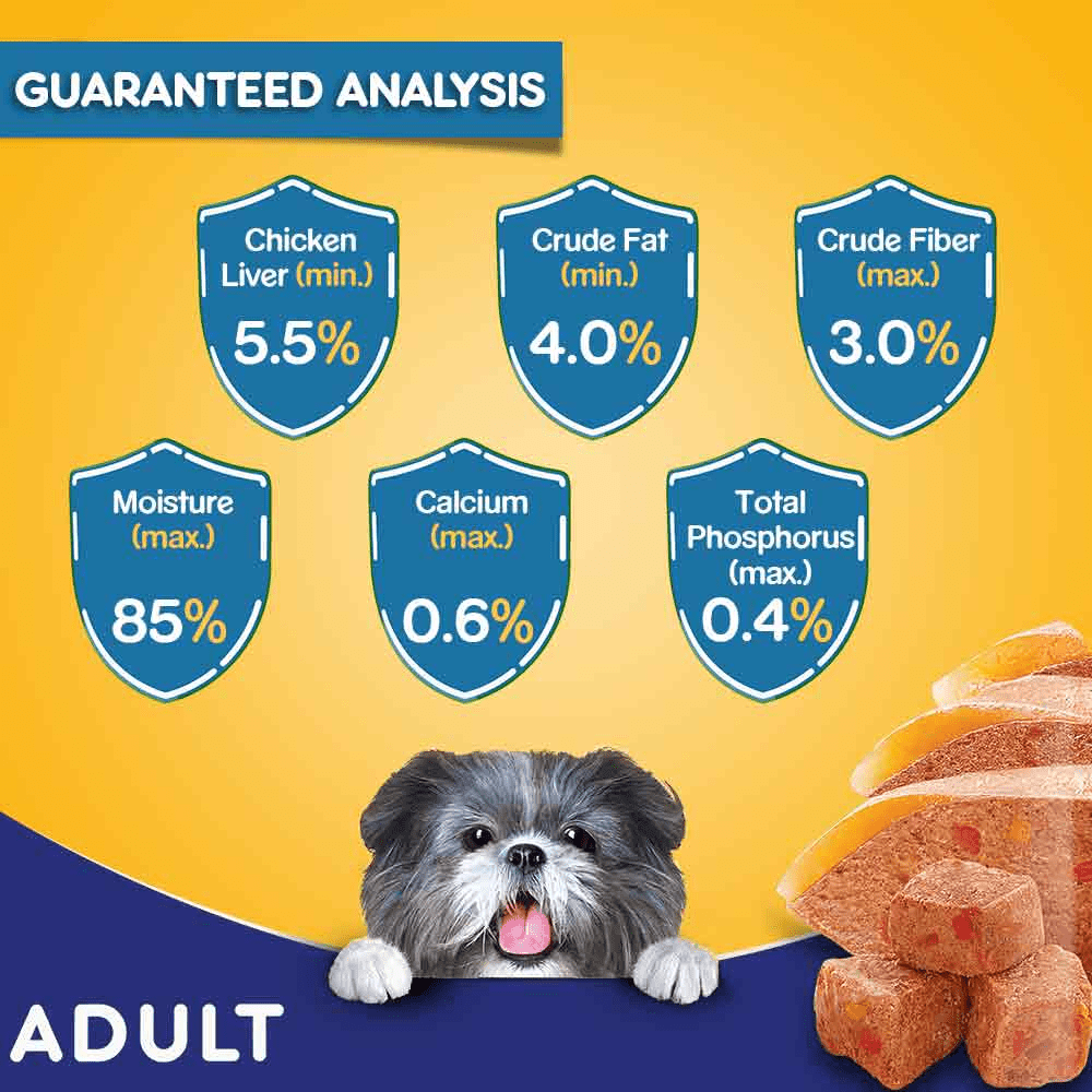 Pedigree Chicken Grilled Liver in Loaf with Vegetables Adult Dog Wet Food