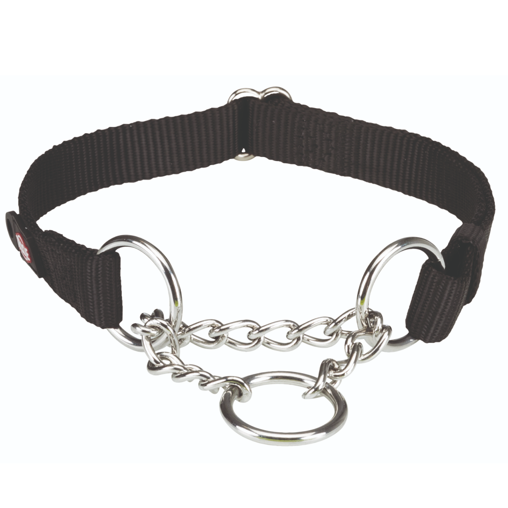 Trixie Premium Stop the pull Collar for Dogs (Jet Black)