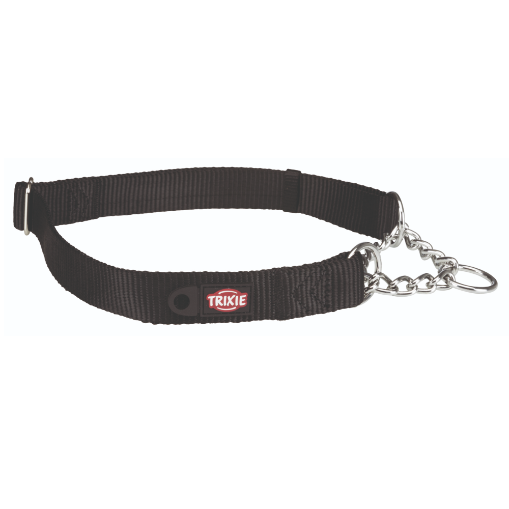 Trixie Premium Stop the pull Collar for Dogs (Jet Black)