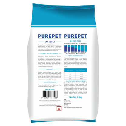 Purepet Ocean Fish Adult Cat Dry Food