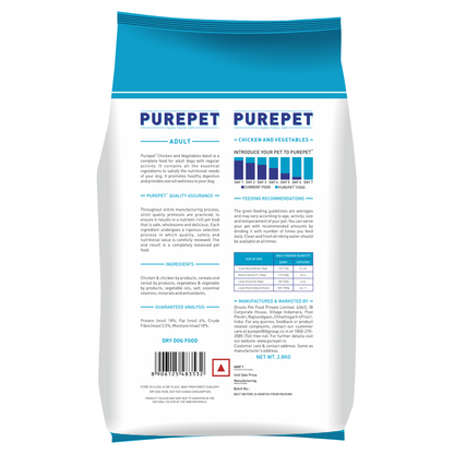 Purepet Chi & Veg Adult 20Kg