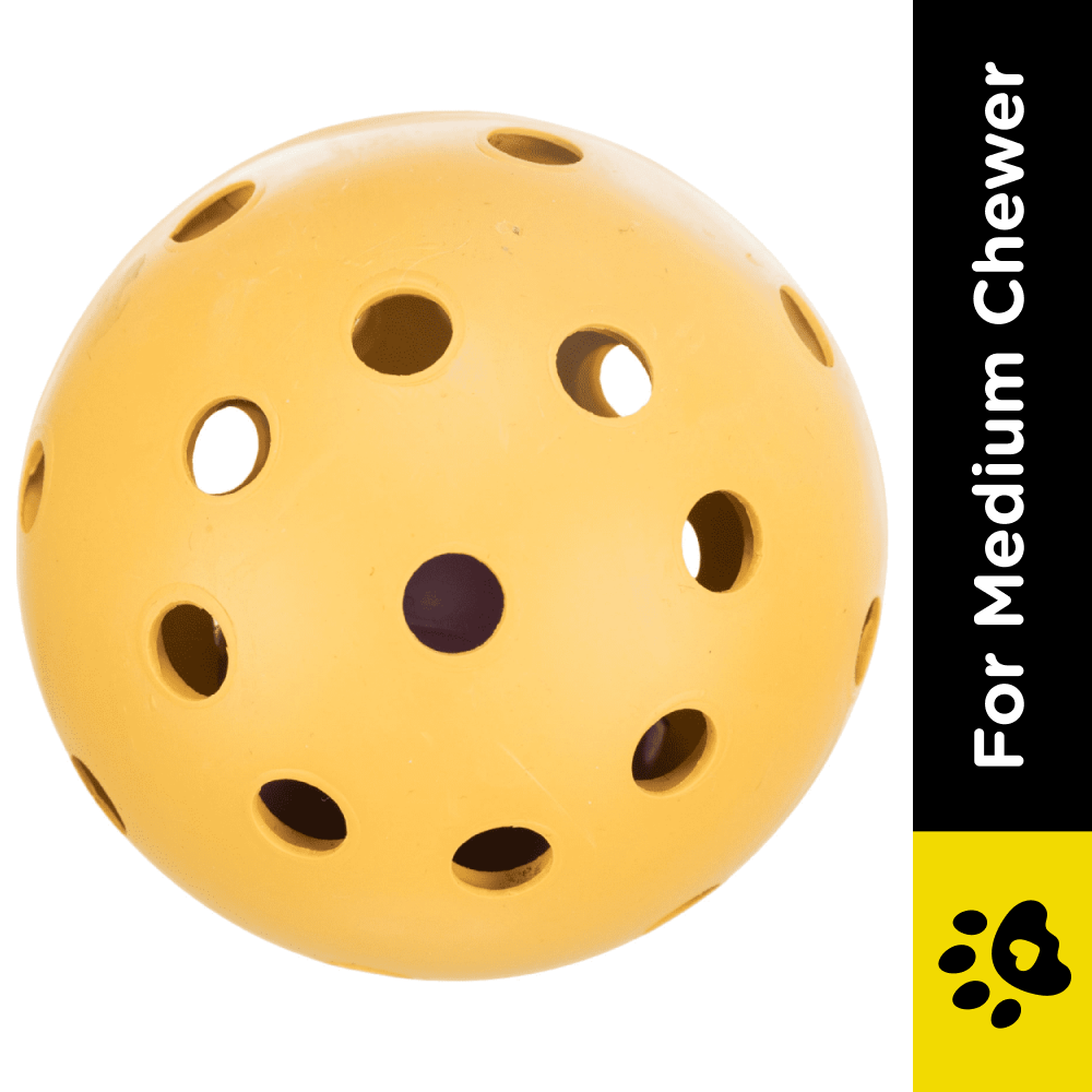 Trixie Hole Ball with Bell Natural Rubber Toy for Dogs