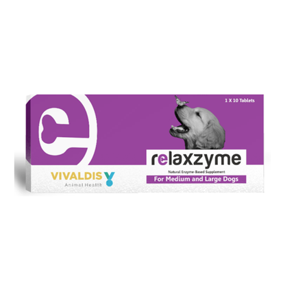 Vivaldis Relaxzyme Tablet for Medium & Large Dogs (10 tablets)
