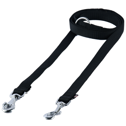 Trixie Classic 3 Stage Adjustable Leash for Dogs (Black)