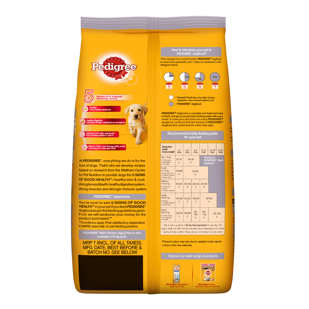 Pedigree Chicken, Egg and Rice Puppy Dog Dry Food