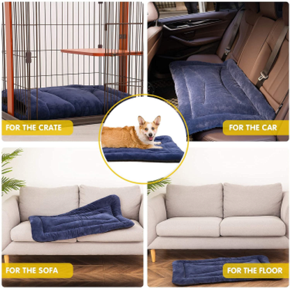 Royal Pets Cart Reversible Matt Bed for Dogs and Cats (Blue)
