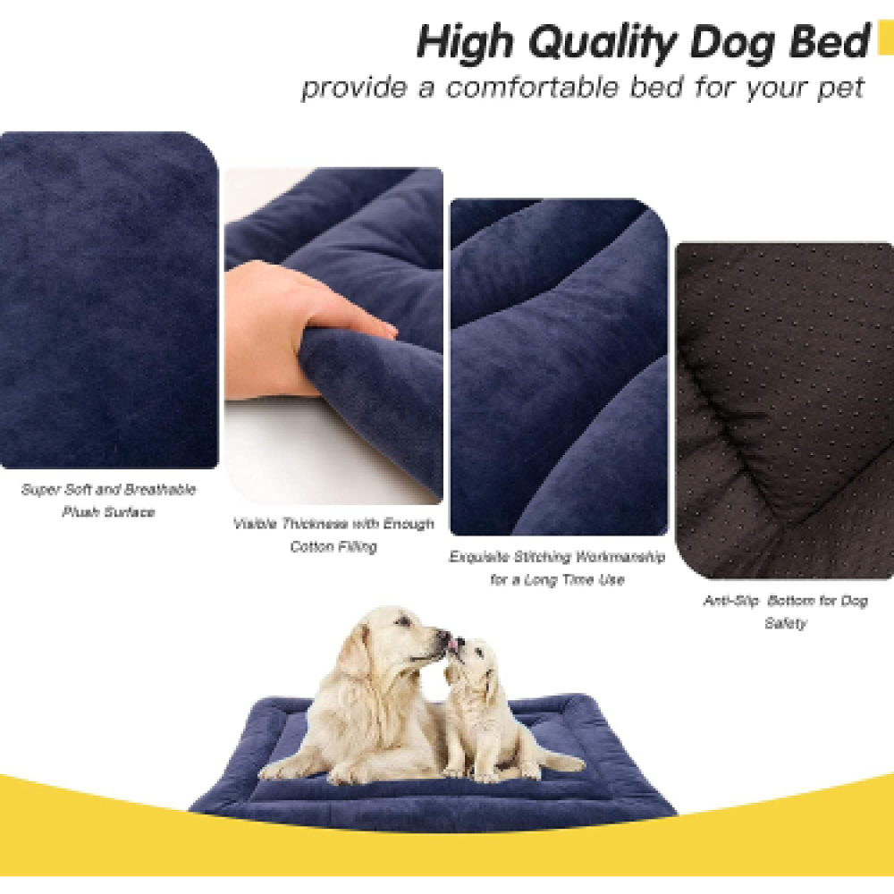 Royal Pets Cart Reversible Matt Bed for Dogs and Cats (Blue)