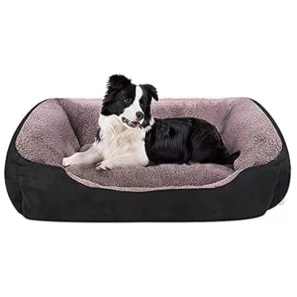 Royal Pets Cart Polyester Reversible Round Shape Bed for Dogs and Cats (Red & Brown)