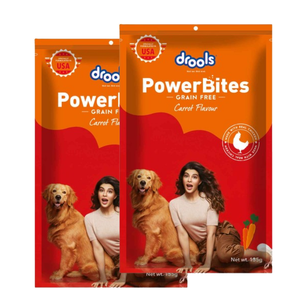Drools Power Bites Carrot Flavour Dog Treats