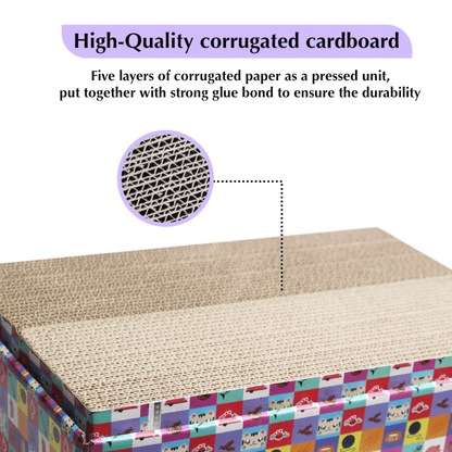 Pawsindia 5 in 1 Replacebale Box Scratcher for Cats
