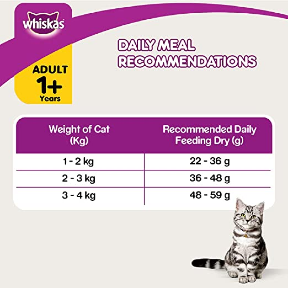Whiskas Chicken Flavour Cat (Adult 1+) Dry Food