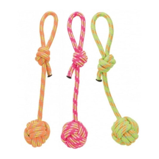 Trixie Playing Rope with Woven in Ball Toy for Dogs (Assorted)
