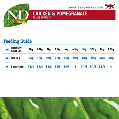 Farmina N&D Prime Chicken & Pomegranate Grain Free Adult Cat Wet Food