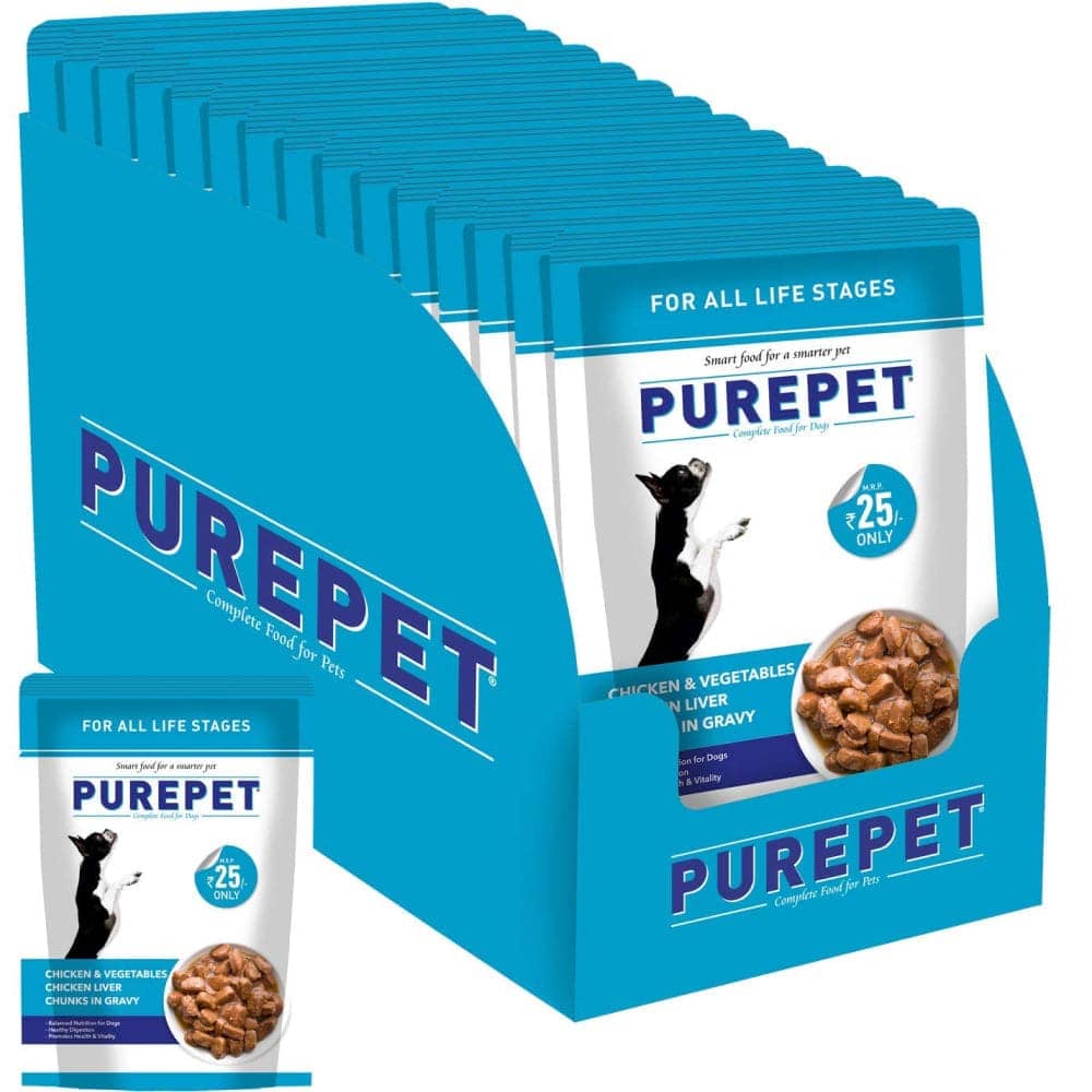 Purepet Chicken & Vegetable Chunks in Gravy Adult Dog Wet Food