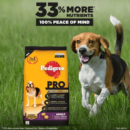 Pedigree PRO Expert Nutrition Adult Dry Dog Food for Small Breed