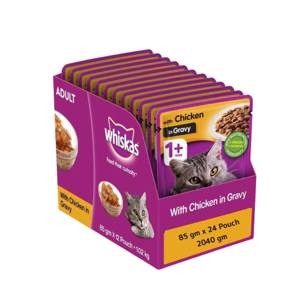Whiskas Chicken Gravy Adult Cat Wet Food