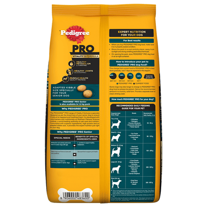Pedigree PRO Expert Nutrition Senior(7+ Years) Adult Dog Dry Food