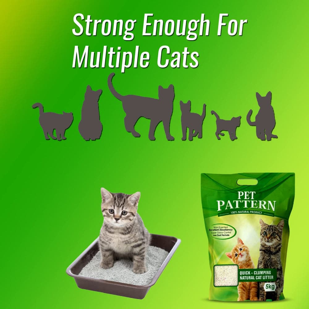 Pet Pattern Natural Clay Scented Cat Litter 2 x 5kg Combo