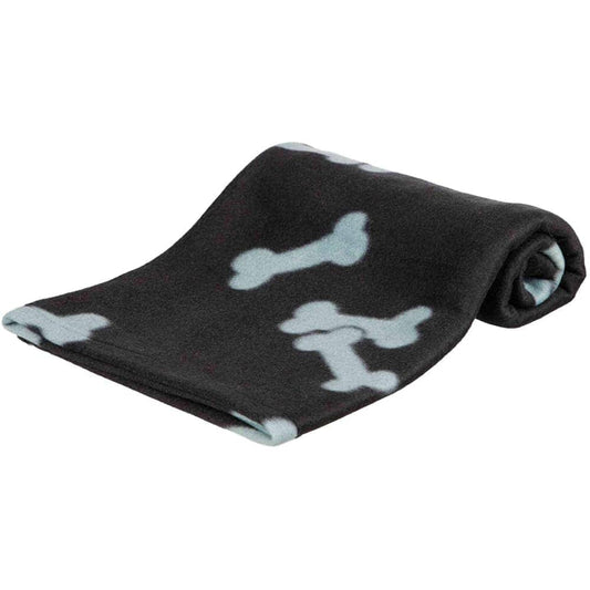 Trixie Beany Blanket Fleece for Dogs and Cats (Black)
