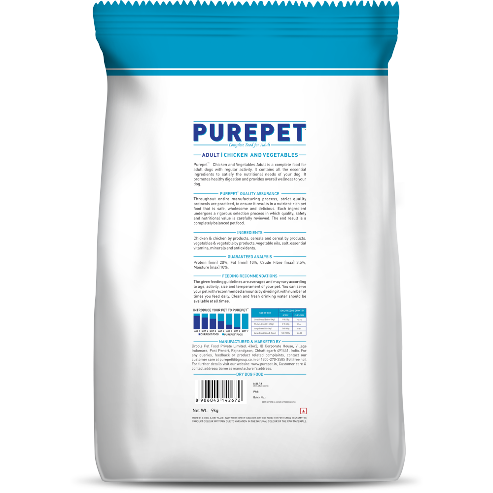 Purepet Chi & Veg Adult 7Kg