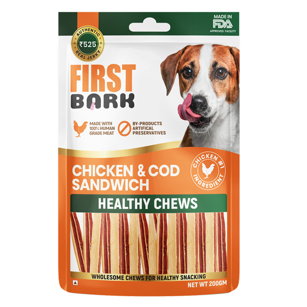 First Bark Chicken & Cod Sandwich Dog Treats