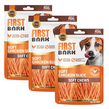 First Bark Soft Chicken Slice Jerky Dog Treat