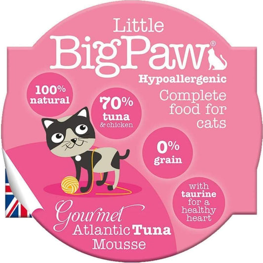 Little Big Paw Atlantic Tuna Mousse Cat Wet Food (Pack Of 8)