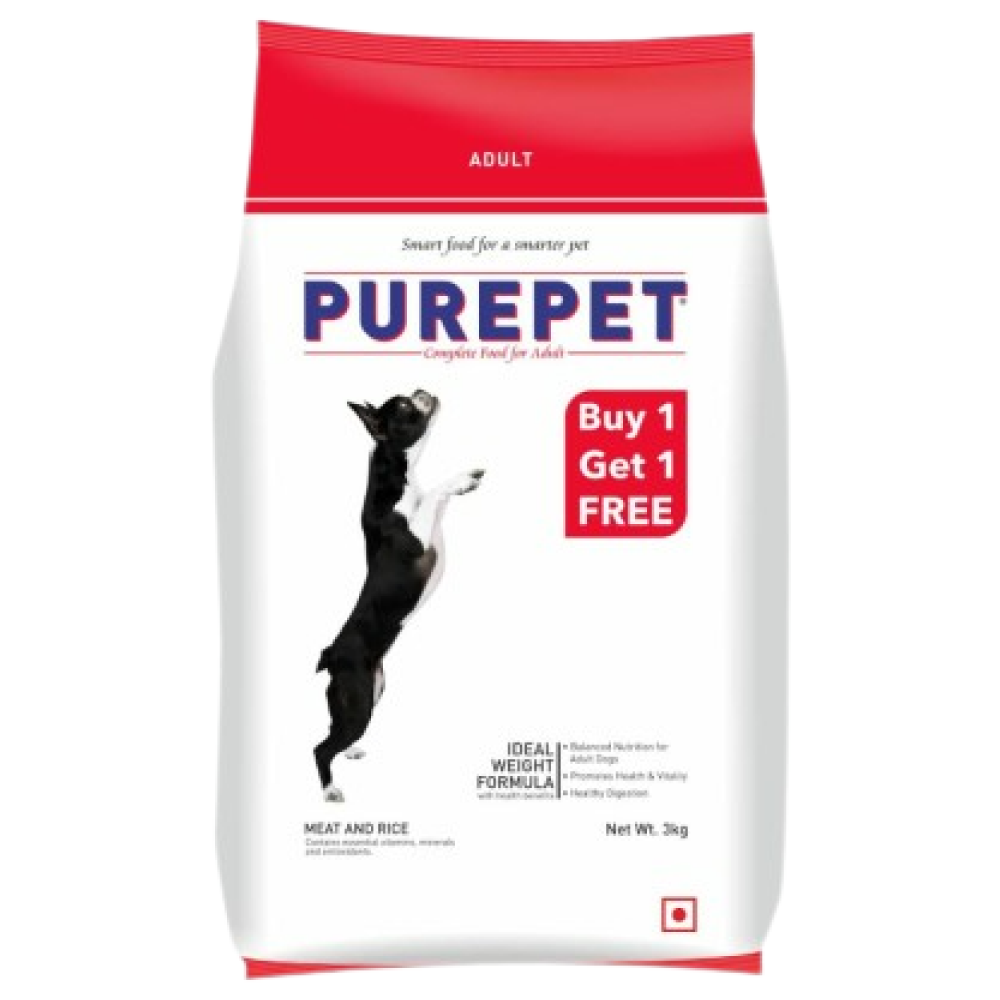 Purepet Meat and Rice Adult Dry Dog Food