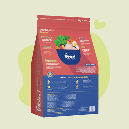 Fabled Gentle Giants Fresh Chicken Turkey & Duck Large Breed Puppy Dry Food