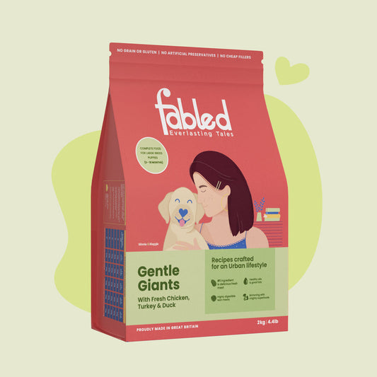 Fabled Gentle Giants Fresh Chicken Turkey & Duck Large Breed Puppy Dry Food