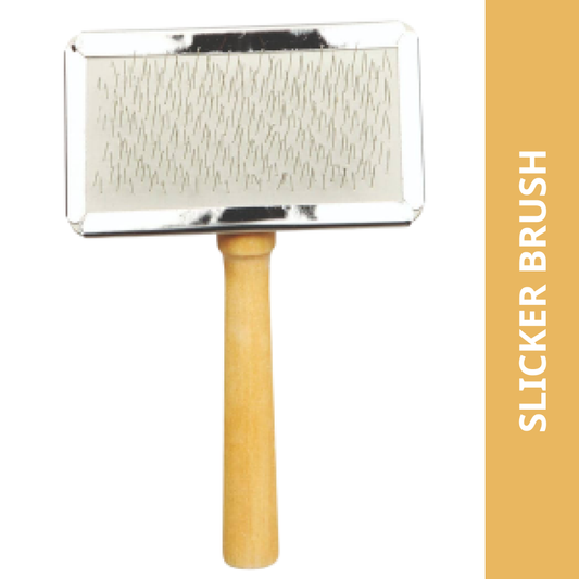 Trixie Slicker Brush with Brush Cleaner for Dogs and Cats (Assorted)
