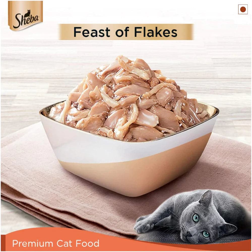 Sheba Fish with Sasami and Skipjack & Salmon Fish Mix Cat Wet Food Combo (24+24)