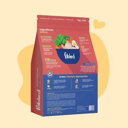 Fabled Grow Little One Fresh Chicken Turkey & Duck Small Medium Dog Dry Food